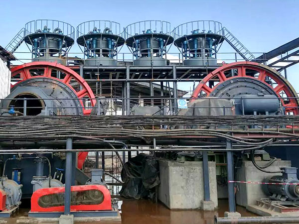 Gold ore dressing line